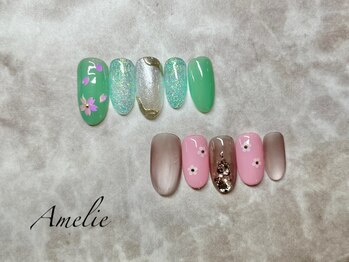 アメリ(Amelie)の写真/ネイルデビューの方は【ケア込★デザインコース】がオススメ◎ツヤと発色の良さがポイント★