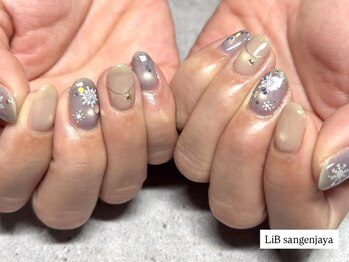 冬マグネットネイル