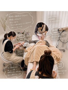 エミュ(emu)の写真/ネイル・まつ毛・眉毛・脱毛・エステも♪忙しい方に人気の同時施術