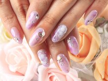 クリスタルネイル 木の葉モール橋本店(CRYSTAL NAIL)/エレガントフラワーアートジェル