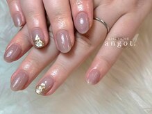 アンガット(angot.)/ピンクパープル×シンプルアート