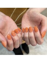 エムスラッシュ ネイル たまプラーザ(M.SLASH)/アプリコットカラー