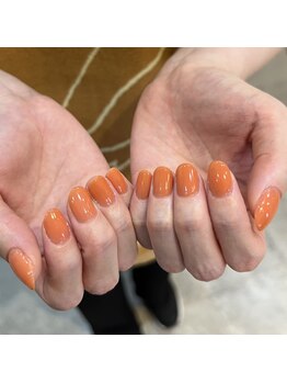 エムスラッシュ ネイル たまプラーザ(M.SLASH)/アプリコットカラー