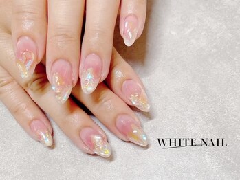 ホワイトネイル 武蔵小杉店(WHITE NAIL)の写真/クーポン4980円～★ワンホンネイルや痛ネイルなど人気のネイルで華やかな指先に！ウェディングネイルも有♪