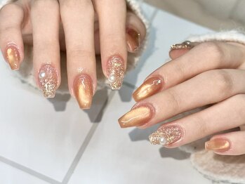 エレガンシア(Elegancia)の写真/≪アートやり放題/持ち込み画像≫フルオーダーで思いどおり♪手描きアート～トレンドお洒落ニュアンスも◎