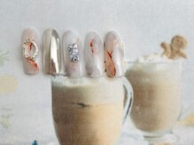 ネイルサロン&スクール ジーナ(GINA)/大理石×ミラーネイルでトレンド