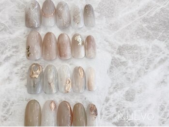 ヌエボ ヘアー ネイル(NuEvo hair Nail)/人気ニュアンス定額ジェルネイル