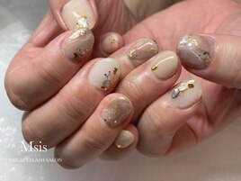 Beige  nail