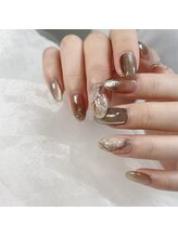 オテテ アイアンドハンド(otete eye&hand)/秋ネイル【天然石デザイン】