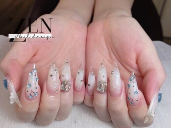 ゼン ネイル デザイン 池袋(ZEN NAIL DESIGN)/長さだしやり放題×つけ放題