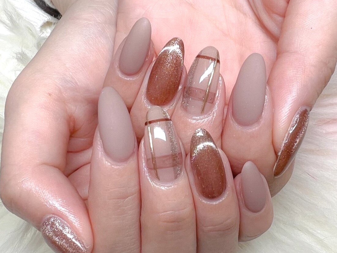 秋のくすみカラーネイルチップ❤️ ネイルチップ｜くすみピンク