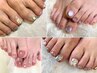 【フット】持ち込み画像OK！アート10本ニュアンスネイルデザインコース