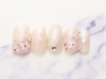 池袋ネイルサロン イイネイル(Ee-Nail)/ホログラム桜ネイル全員￥7980