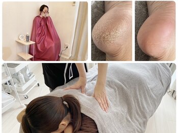 リシア(Re.sia)の写真/【かかとの角質ケアで素足に自信】溜まった疲れをデトックス！全身ポカポカ極上マッサージで癒しの時間を◎