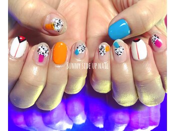 サニーサイドアップ ネイル(Sunny SideUp nail)/colorfull pop art