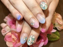 プラハネイル(+HER 美甲)/クラッシュシェル×星の砂