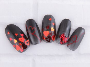 90分☆黒×赤ハート