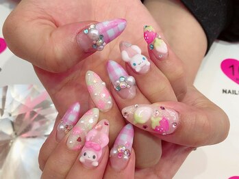 ネイルサロン ネイルズゴーゴー 渋谷店(NAILSGOGO)/マイメロ サンリオネイル　春