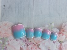 ネイルサロン&スクール ジーナ(GINA)/２色グラデフットネイル