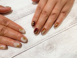 ちぐはぐニュアンスネイル