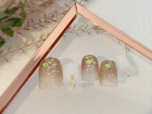 ネイルアンドアイラッシュ ブレス エスパル山形本店(BLESS)/爪先ラメでオシャレ度up☆