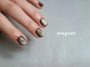 アイマイミーネイル 亀有(aimyme nail)の写真/【マグネットネイル¥7000】シンプルデザインもさり気無い“一癖”で個性的に楽しめる*[亀有/ニュアンス]