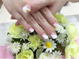 ホワイト＆ブルーラメライン