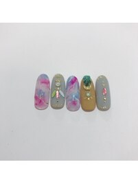 大理石ネイル