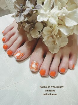 プライベート ネイルサロン マーマ(murmur)/オレンジネイル