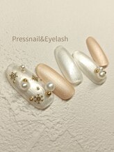 プレス ネイルアンドアイラッシュ(PRESS NAIL&EYELASH)/【ハンド】定額※オフ込￥12800
