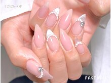 【韓国・ワンホン系】人気No.2★パールビジュー×マグネットフレンチ　[定額/自由が丘]