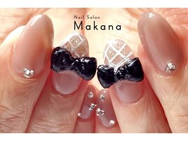 ワンホン＊韓国チェック柄ネイル