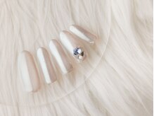 ヴァンネイル みなとみらい馬車道(VINGT NAIL)/*オーロラ×ビジューネイル*