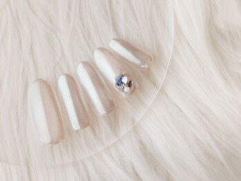 *オーロラ×ビジューネイル*