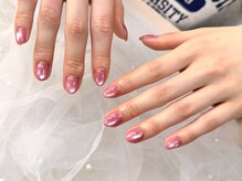 ヒラソルネイル(Girasol nail)/桃色マグネット