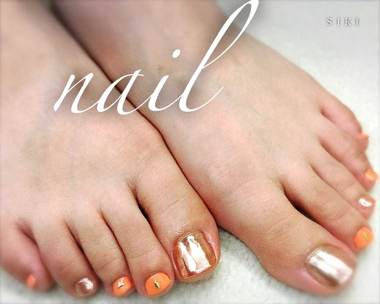 フットミラー フット/ミラー/グリーン - 1218iのネイルデザイン[No.5913211]｜ネイル