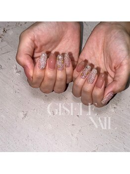 ジゼルネイル(Gisele Nail)/フラッシュ×スタッズアート