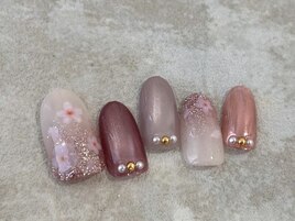 定額/桜ネイル