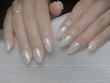 ピーチネイル 大塚(Peach Nail)/ミラーネイルx4本付け