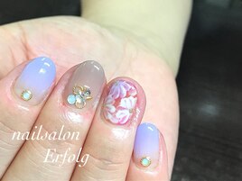 ニュアンスお花nail/初回8500円