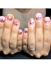 キャプラスネイル ミュウ(CAPLUS NAIL Mew)/フラワーネイル