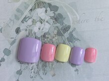 ネイルサロン&スクール ジーナ(GINA)/カラフルパステルカラーネイル
