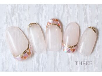 スリー 自由が丘(THREE)/シェルフレンチネイル