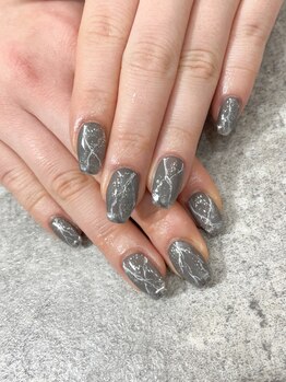 テラス(TERRACE)/大理石ネイル