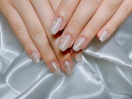 【パラジェル】チェックネイル