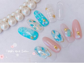 ミキネイルサロン(MiKi Nail Salon)/夏ネイル &nbsp;やり放題　マープル