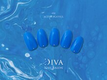 ネイルサロンディーバ 石橋店(Diva)/One color plus（根本ストーン）