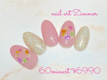 ネイルアート ジマー/60minart コース¥6990