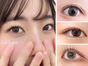 トレデュール 長町南店(Tre's dur)の写真/【口コミ高評価◎大人のこだわりまつげパーマ×アイブロウ】どの角度から見てもキレイな目元に♪