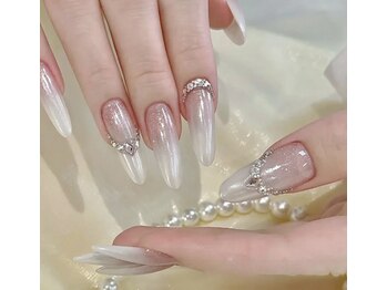 ミラーグラデーションネイル